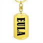Eula v01 - Luxury Dog Tag Keychain