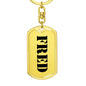 Fred - Luxury Dog Tag Keychain