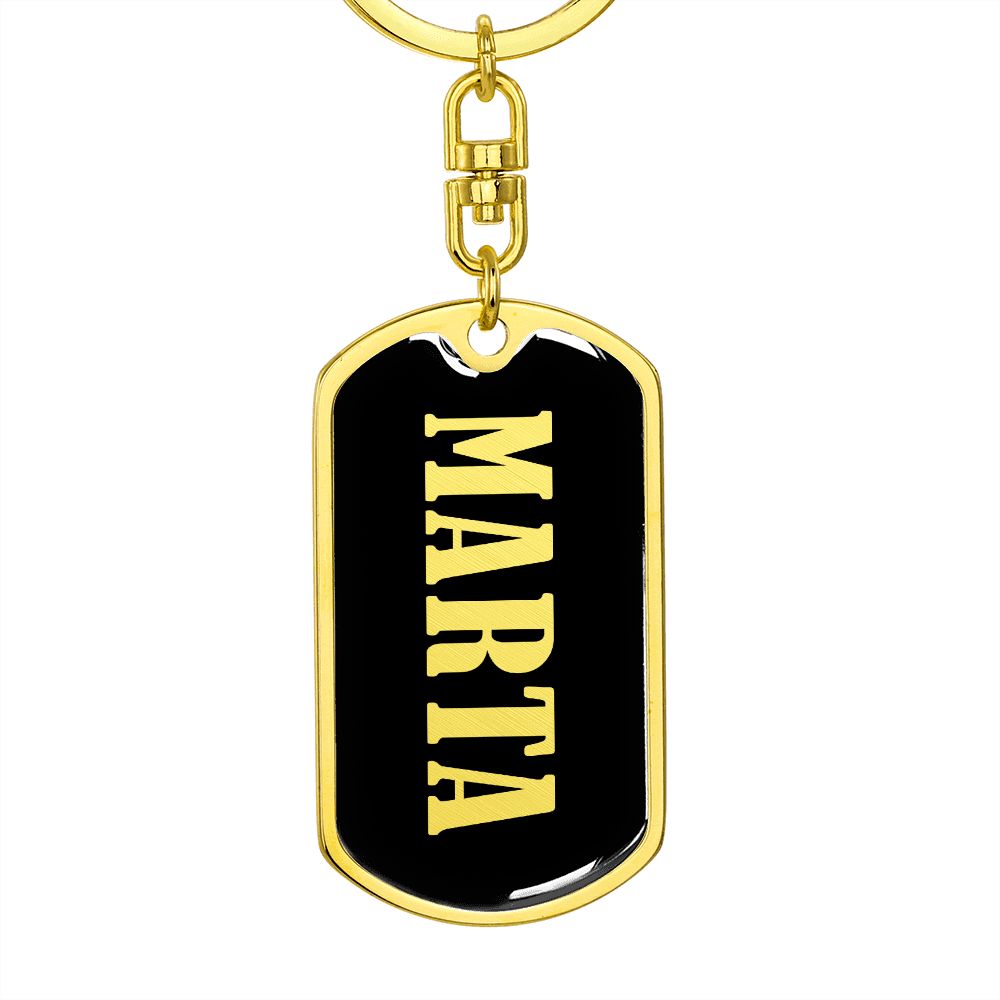 Marta v02 - Luxury Dog Tag Keychain