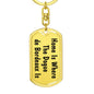 Dogue de Bordeaux's Home - Luxury Dog Tag Keychain