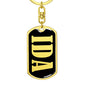 Ida v02 - Luxury Dog Tag Keychain