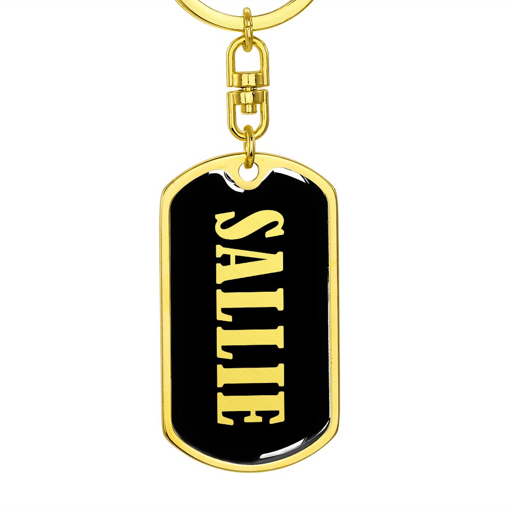 Sallie v02 - Luxury Dog Tag Keychain