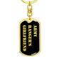 Army Ranger's Girlfriend v2 - Luxury Dog Tag Keychain