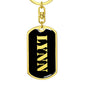 Lynn v3 - Luxury Dog Tag Keychain
