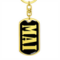 Mai v02 - Luxury Dog Tag Keychain