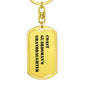 Coast Guardsman's Granddaughter - Luxury Dog Tag Keychain