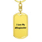 Love My Affenpinscher v4 - Luxury Dog Tag Keychain