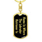 Labrador Retriever's Home v2 - Luxury Dog Tag Keychain