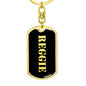 Reggie v3 - Luxury Dog Tag Keychain
