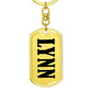 Lynn v01 - Luxury Dog Tag Keychain