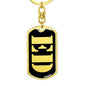 Ed v3 - Luxury Dog Tag Keychain