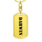 Darwin - Luxury Dog Tag Keychain