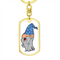 Wizard 02 - Luxury Dog Tag Keychain