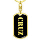 Cruz v2 - Luxury Dog Tag Keychain