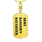 Army Ranger's Daughter - Luxury Dog Tag Keychain