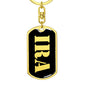 Ira v3 - Luxury Dog Tag Keychain