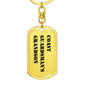 Coast Guardsman's Grandson - Luxury Dog Tag Keychain