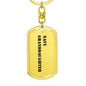 Navy Granddaughter - Luxury Dog Tag Keychain