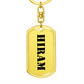Hiram - Luxury Dog Tag Keychain
