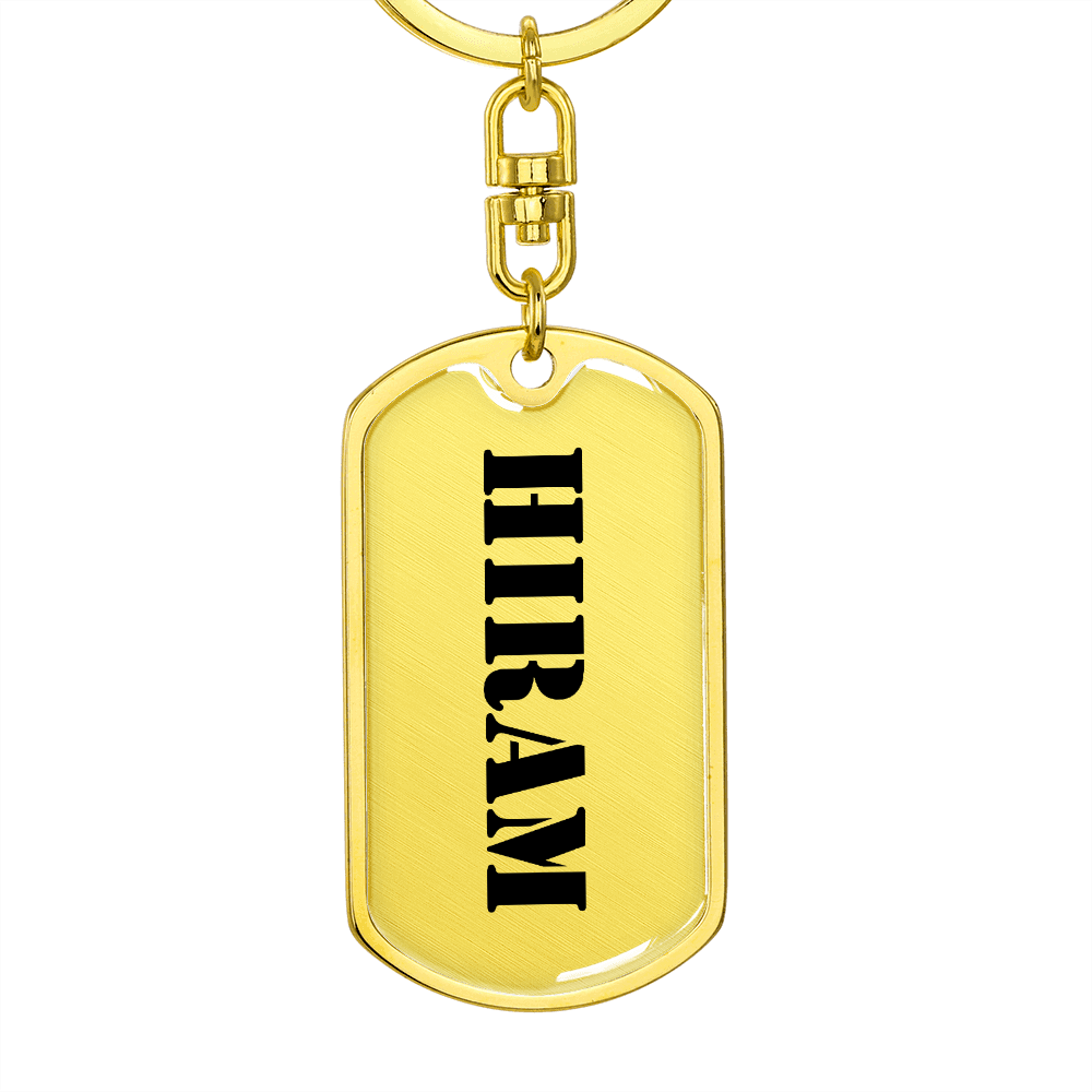 Hiram - Luxury Dog Tag Keychain