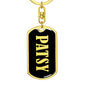 Patsy v02 - Luxury Dog Tag Keychain