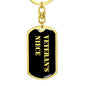Veteran's Niece v2 - Luxury Dog Tag Keychain