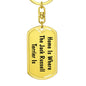 Jack Russell Terrier's Home - Luxury Dog Tag Keychain
