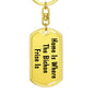 Bichon Frise's Home - Luxury Dog Tag Keychain