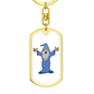 Wizard 01 - Luxury Dog Tag Keychain