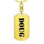 Doug - Luxury Dog Tag Keychain