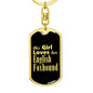 English Foxhound v2 - Luxury Dog Tag Keychain