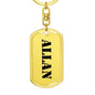 Allan - Luxury Dog Tag Keychain