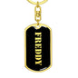 Freddy v3 - Luxury Dog Tag Keychain