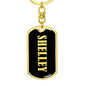 Shelley v02 - Luxury Dog Tag Keychain