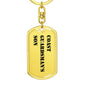 Coast Guardsman's Son - Luxury Dog Tag Keychain
