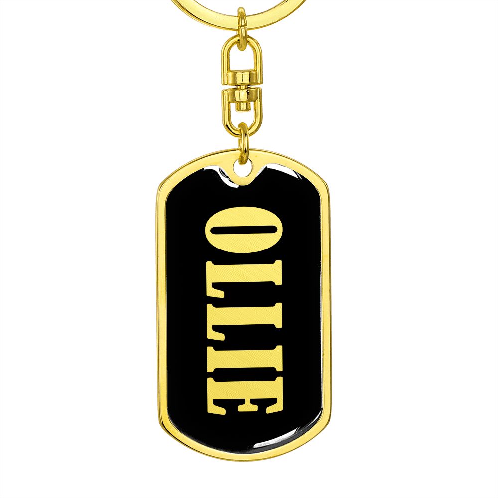 Ollie v02 - Luxury Dog Tag Keychain