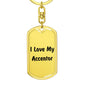 Love My Accentor - Luxury Dog Tag Keychain