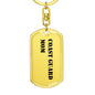 Coast Guard Mom - Luxury Dog Tag Keychain