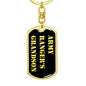 Army Ranger's Grandson v2 - Luxury Dog Tag Keychain