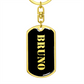 Bruno v2 - Luxury Dog Tag Keychain