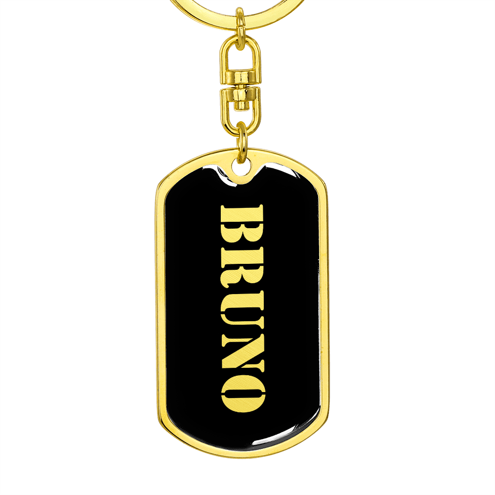 Bruno v2 - Luxury Dog Tag Keychain