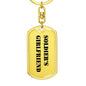 Soldier's Girlfriend - Luxury Dog Tag Keychain