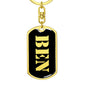 Ben v3 - Luxury Dog Tag Keychain