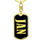 Jan v02 - Luxury Dog Tag Keychain