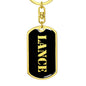 Lance v3 - Luxury Dog Tag Keychain