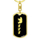 Mama Bear With 3 Cubs v2 - Luxury Dog Tag Keychain