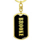 Brooke v02 - Luxury Dog Tag Keychain