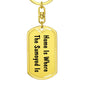 Samoyed's Home - Luxury Dog Tag Keychain