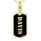 Davis v2 - Luxury Dog Tag Keychain