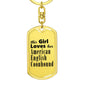 American English Coonhound - Luxury Dog Tag Keychain